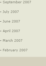 - September 2007
- July 2007
- June 2007
- April 2007
- March 2007
- February 2007