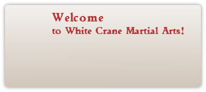 Welcome 
to White Crane Martial Arts!